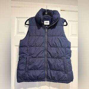 Old Navy Women's Dark Blue Quilted Vest